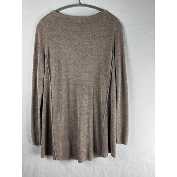 Barefoot Dreams CozyChic Women's Long Sleeve Sweater Gray XS - Picture 2 of 5